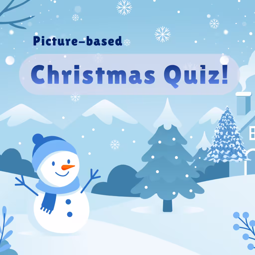 Picture Based Christmas Quiz for Kids