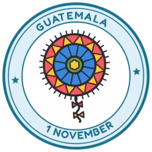 Guatemala giant kite passport stamp